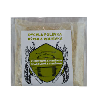Polévka rychlá chřestová s hráškem